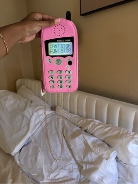 Pink Retro Mobile Phone Crossbody Bag